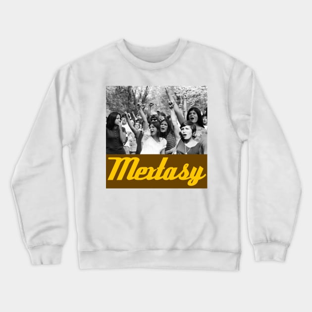 Chicano Moratorium Homage Crewneck Sweatshirt by mextasy